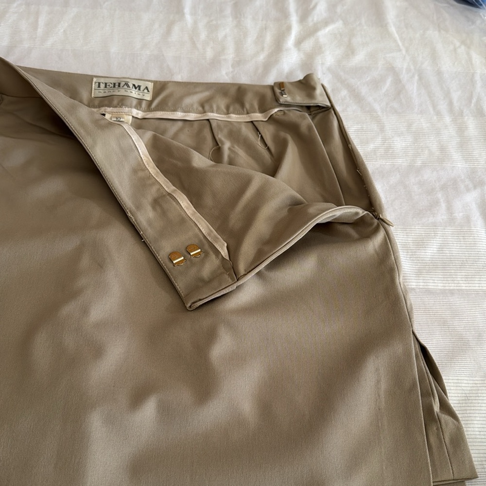 🏌️♀️🎾NWT TEHAMA skort 10 tan - Picture 5 of 7